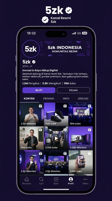 Selamat datang di kanal resmi 5zk untuk pengguna Android