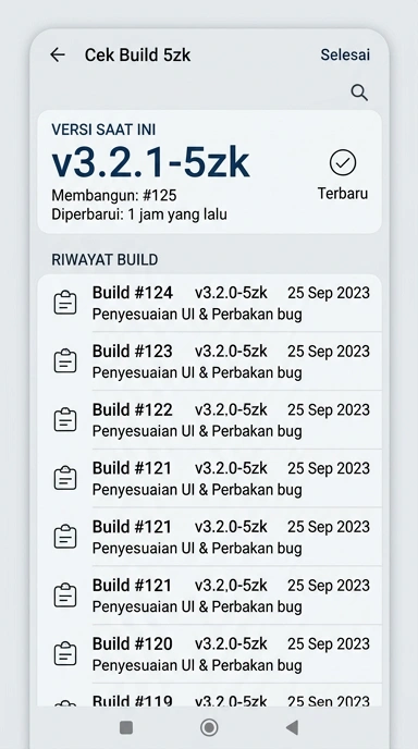 Riwayat Versi 5zk untuk Pengguna Android