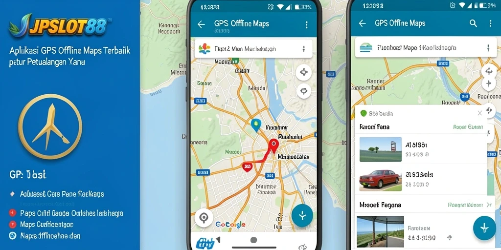 Antarmuka JPSLOT88 saat digunakan untuk navigasi GPS Offline.