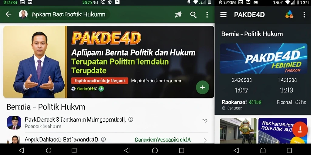 Antarmuka PAKDE4D yang informatif dan mudah digunakan.