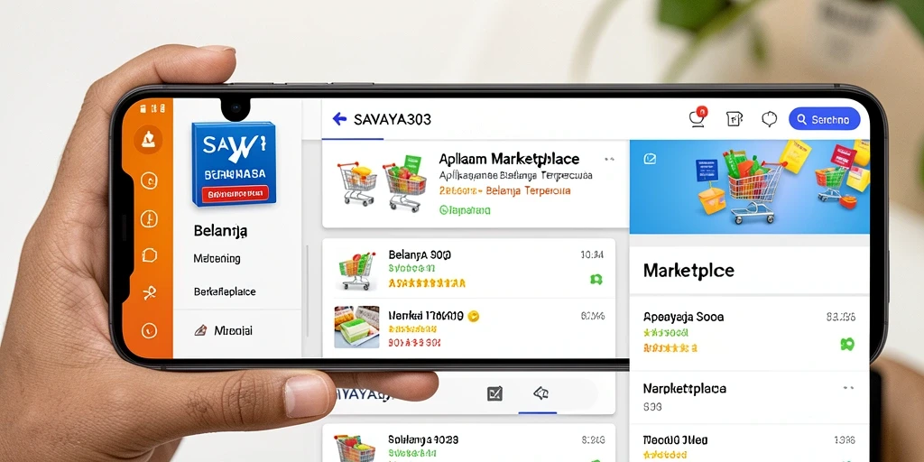 Tampilan antarmuka aplikasi SAVAYA303 yang modern dan mudah dinavigasi.